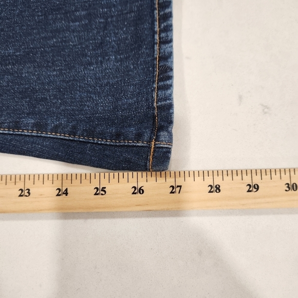 Run & Fly Jeans Woman's 38S W38 L27 Dark Blue Bell Bottom Super Flare Ma… - Picture 12 of 13